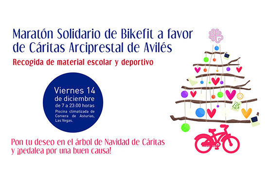 Ir a la noticia Asturagua, en colaboración con el Ayuntamiento de Corvera, organiza un maratón solidario de Bikefit a favor de Cáritas